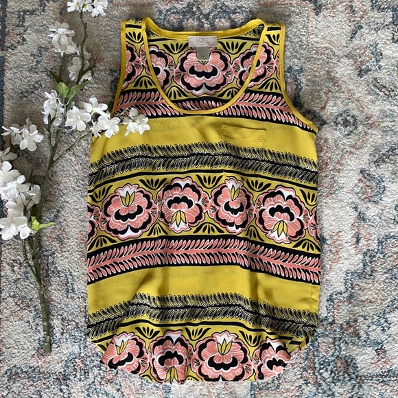 LOFT Tops - LOFT Mustard Trial Top